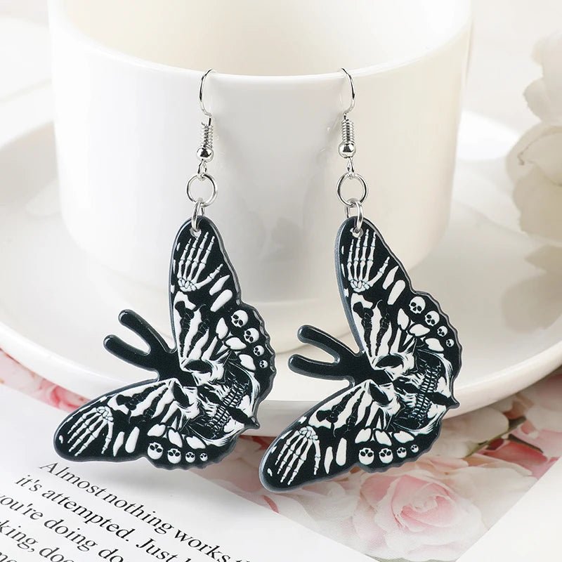 1Pair Fashion Moth Dangle Earrings Moth Butterfly for Women Birthday Gift - Cute Little Wish