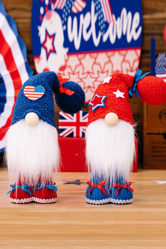 2-Piece Independence Day Knit Beard Gnomes - Cute Little Wish