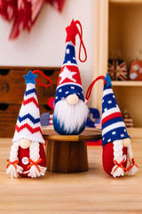 4-Piece Independence Day Knit Hanging Gnomes - Cute Little Wish