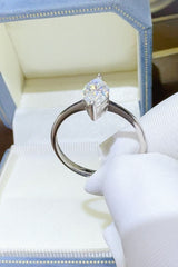 2 Carat Moissanite 925 Sterling Silver Ring