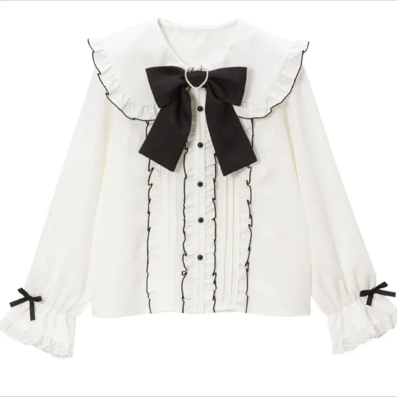 Women’s Fashion Blouse - Vintage White Shirt