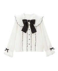 Women’s Fashion Blouse - Vintage White Shirt