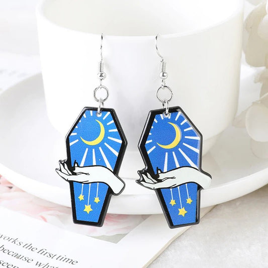 Alchemy Crescent Moon Earrings - Cute Little Wish