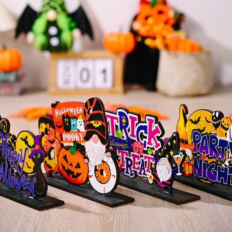 Assorted 2-Piece Halloween Element Ornaments - Cute Little Wish