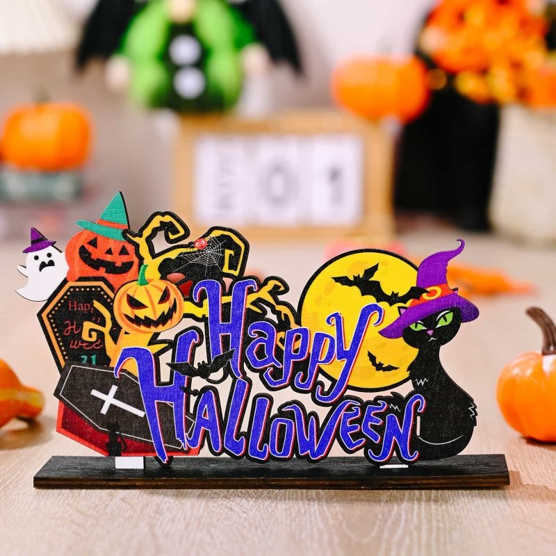 Assorted 2-Piece Halloween Element Ornaments - Cute Little Wish