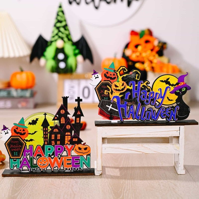 Assorted 2-Piece Halloween Element Ornaments - Cute Little Wish