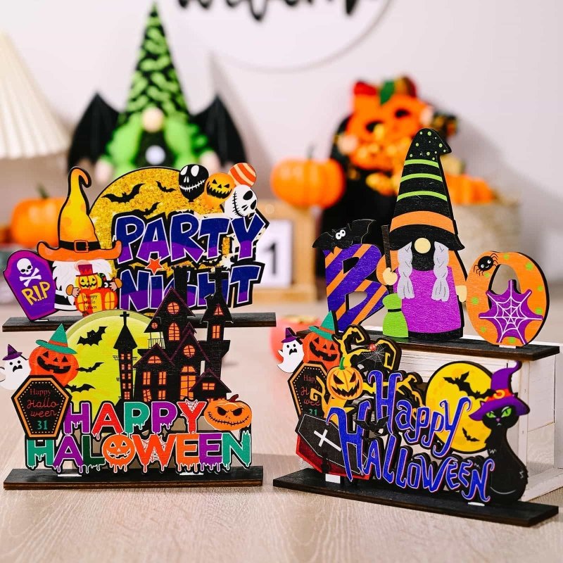 Assorted 2-Piece Halloween Element Ornaments - Cute Little Wish