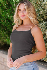 Chain Square Neck Cami - Cute Little Wish