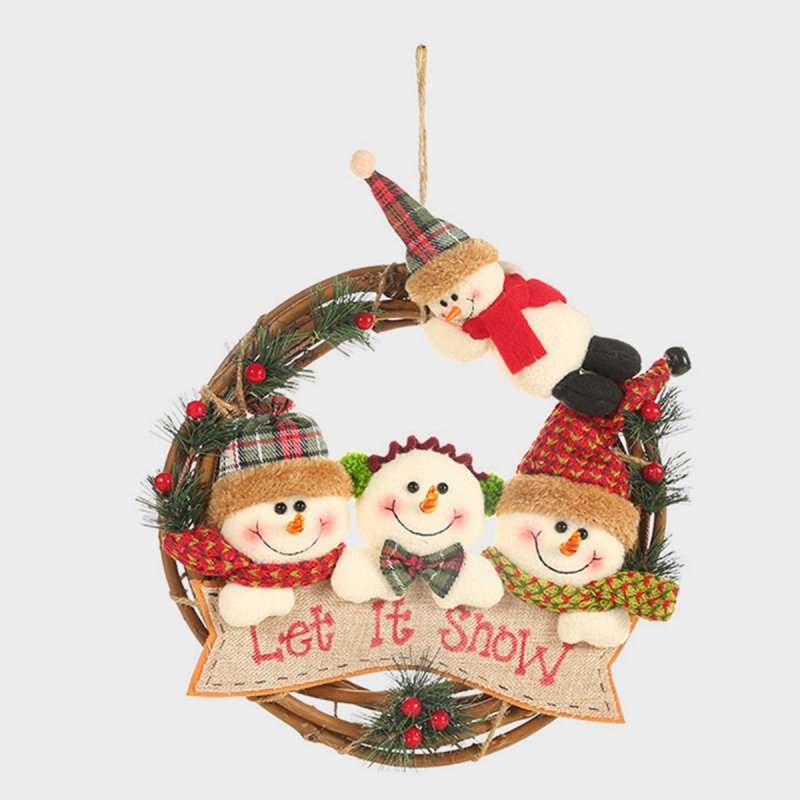 Christmas Doll Wreath Ornament - Cute Little Wish