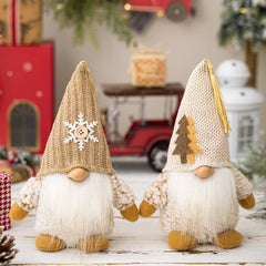 Christmas Pointed Hat Faceless Doll Ornament - Cute Little Wish