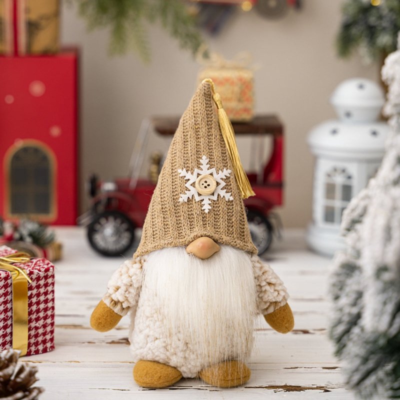 Christmas Pointed Hat Faceless Doll Ornament - Cute Little Wish