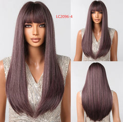 Contemporary Long Wig – Chic Synthetic Hairpiece - Cute Little Wish