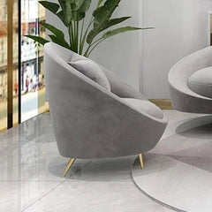 Contemporary Lounge Set with Sectional Sofa, Marble Coffee Table, and Ottomans - Cute Little Wish