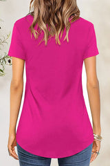 Crisscross Short Sleeve T-Shirt - Cute Little Wish