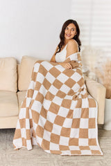 Cuddley Checkered Decorative Throw Blanket - Cute Little Wish