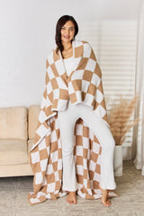 Cuddley Checkered Decorative Throw Blanket - Cute Little Wish