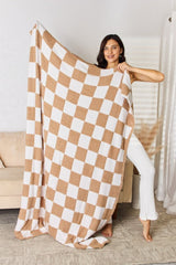 Cuddley Checkered Decorative Throw Blanket - Cute Little Wish