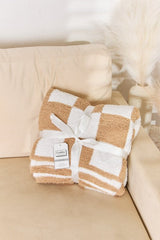 Cuddley Checkered Decorative Throw Blanket - Cute Little Wish