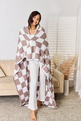 Cuddley Checkered Decorative Throw Blanket - Cute Little Wish