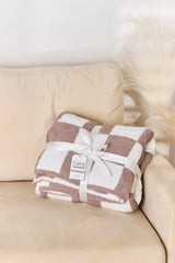 Cuddley Checkered Decorative Throw Blanket - Cute Little Wish