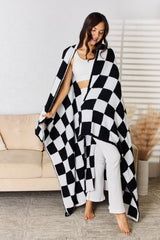 Cuddley Checkered Decorative Throw Blanket - Cute Little Wish