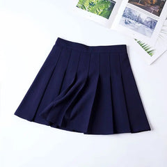 Cute and Preppy High-Waisted Pleated Mini Skirt - Cute Little Wish