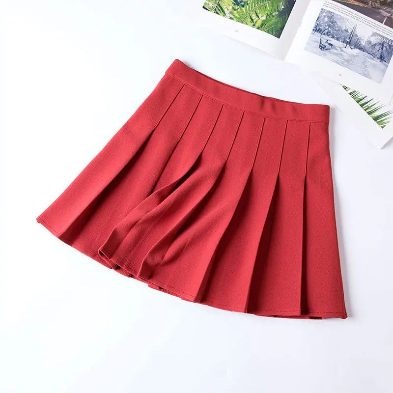 Cute and Preppy High-Waisted Pleated Mini Skirt - Cute Little Wish