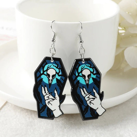 Dark Spooky Halloween Earrings - Cute Little Wish