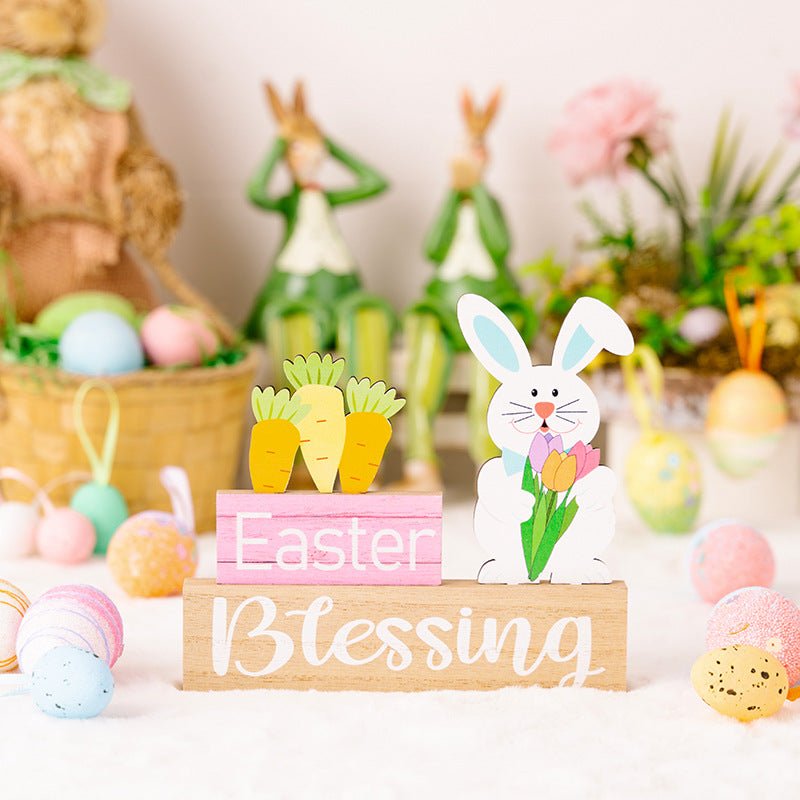 Easter Element Wooden Ornament - Cute Little Wish