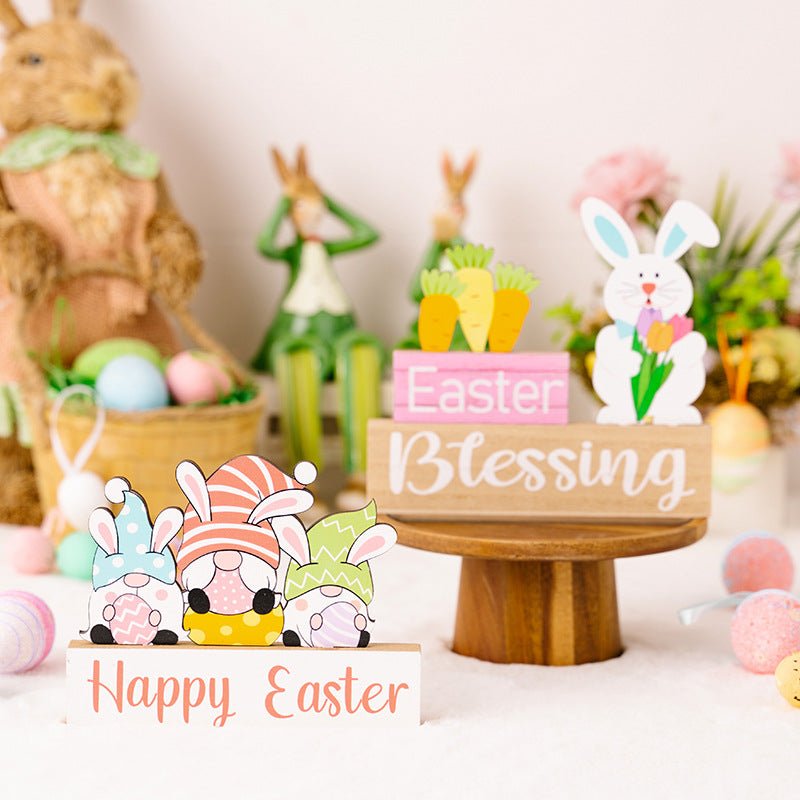 Easter Element Wooden Ornament - Cute Little Wish