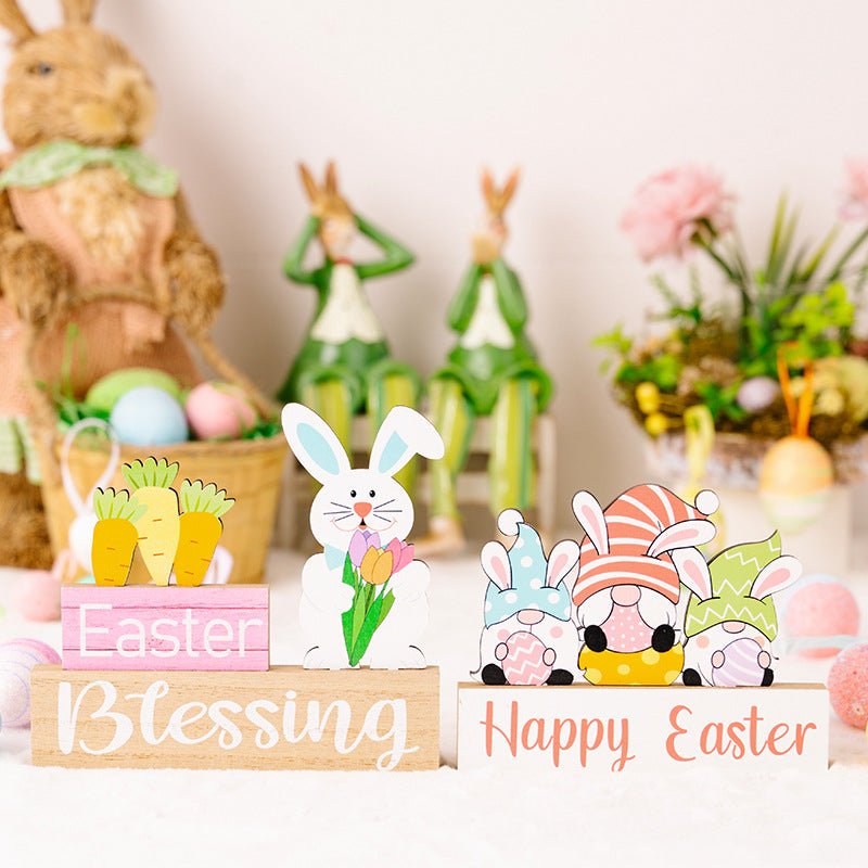 Easter Element Wooden Ornament - Cute Little Wish