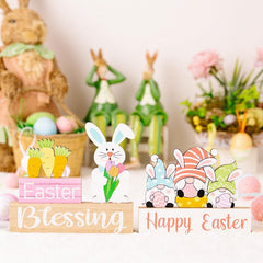 Easter Element Wooden Ornament - Cute Little Wish