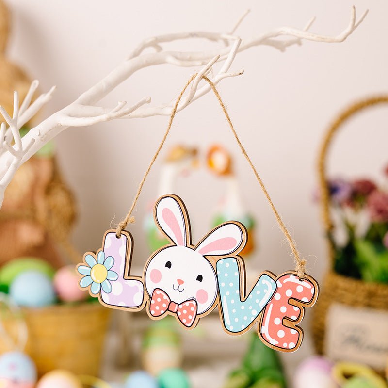 Easter Letter Wooden Hanging Widget - Cute Little Wish