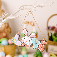 Easter Letter Wooden Hanging Widget - Cute Little Wish