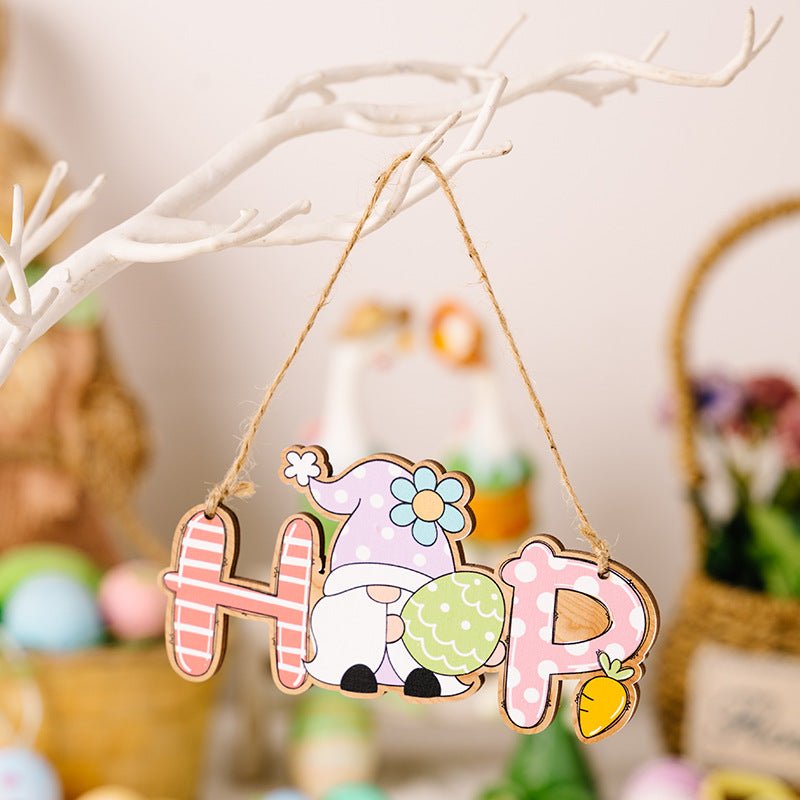 Easter Letter Wooden Hanging Widget - Cute Little Wish