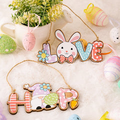 Easter Letter Wooden Hanging Widget - Cute Little Wish