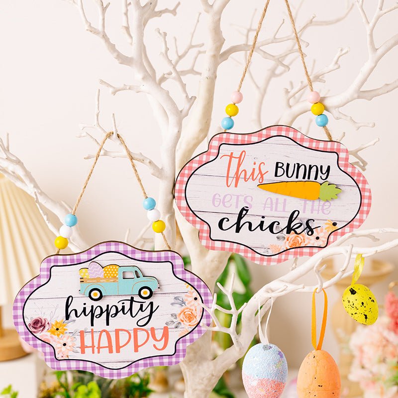 Easter Wooden Bead Hanging Widget - Cute Little Wish