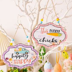 Easter Wooden Bead Hanging Widget - Cute Little Wish