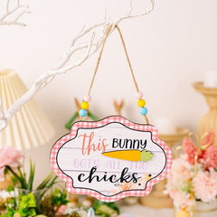 Easter Wooden Bead Hanging Widget - Cute Little Wish