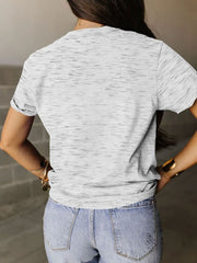 Full Size Letter Graphic Round Neck Short Sleeve T-Shirt - Cute Little Wish