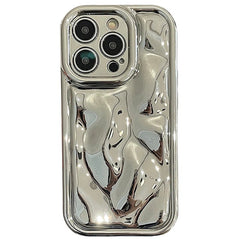 Futuristic Molten Silver Mirror iPhone Case - Cute Little Wish