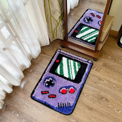 Gamer Device Tufted Rug - Game Room Anti Slip Doormat Rug - Cute Little Wish