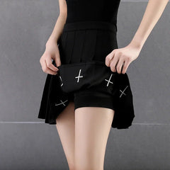 Goth Pleated Skirt - Cute Little Wish