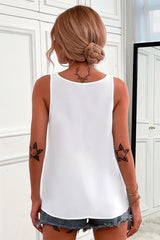 Half-Zip Scoop Neck Tank - Cute Little Wish