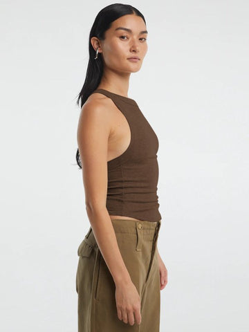Halter Neck Ribbed Cropped Top - Cute Little Wish