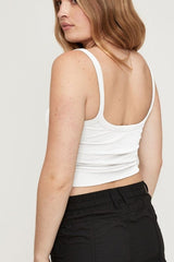 In Your Dreams Ribbed Cropped Cami - Cute Little Wish