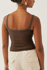 In Your Dreams Ribbed Cropped Cami - Cute Little Wish