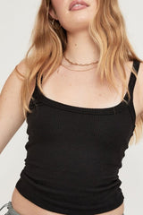 In Your Dreams Ribbed Cropped Cami - Cute Little Wish