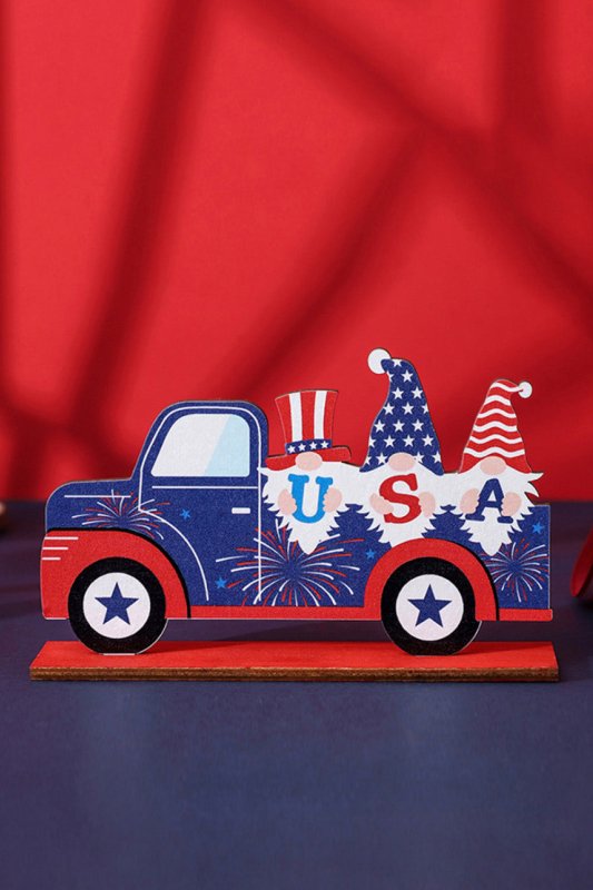 Independence Day Wood Decorative Ornament - Cute Little Wish