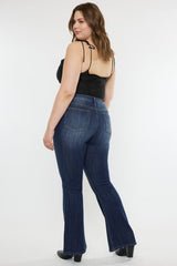 Kancan Full Size Mid Rise Slim Flare Jeans - Cute Little Wish